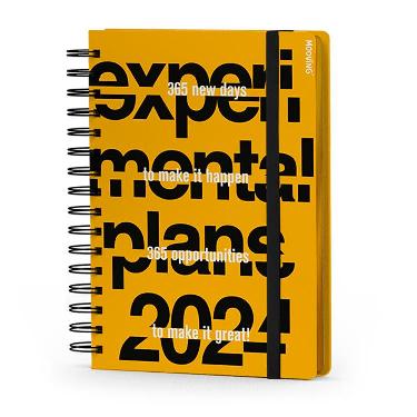 Agenda Mooving 2024 Urban Amarillo Dia por Pagina 15 x 21 cm Espiralada Art.1405240